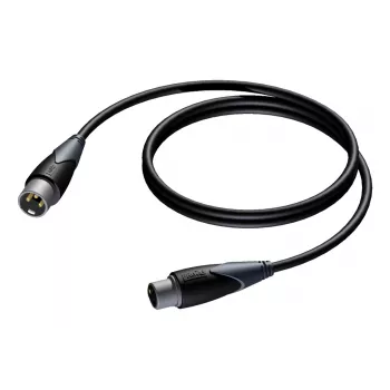 XLR-stekker naar XLR-bus kabel Procab 10 m — symmetrische audioverbinding, Procab 1KPCL114