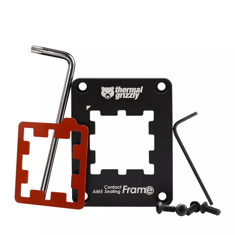 Frame-upgradekit Thermal Grizzly TG-CSF-AM5 aluminium zwart