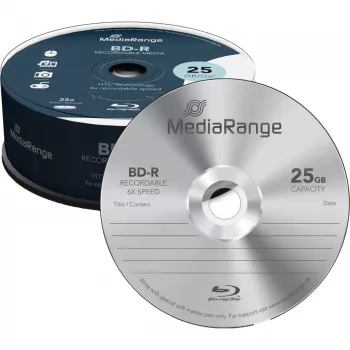 BD-R media MediaRange MR514 25 GB 25 stk.