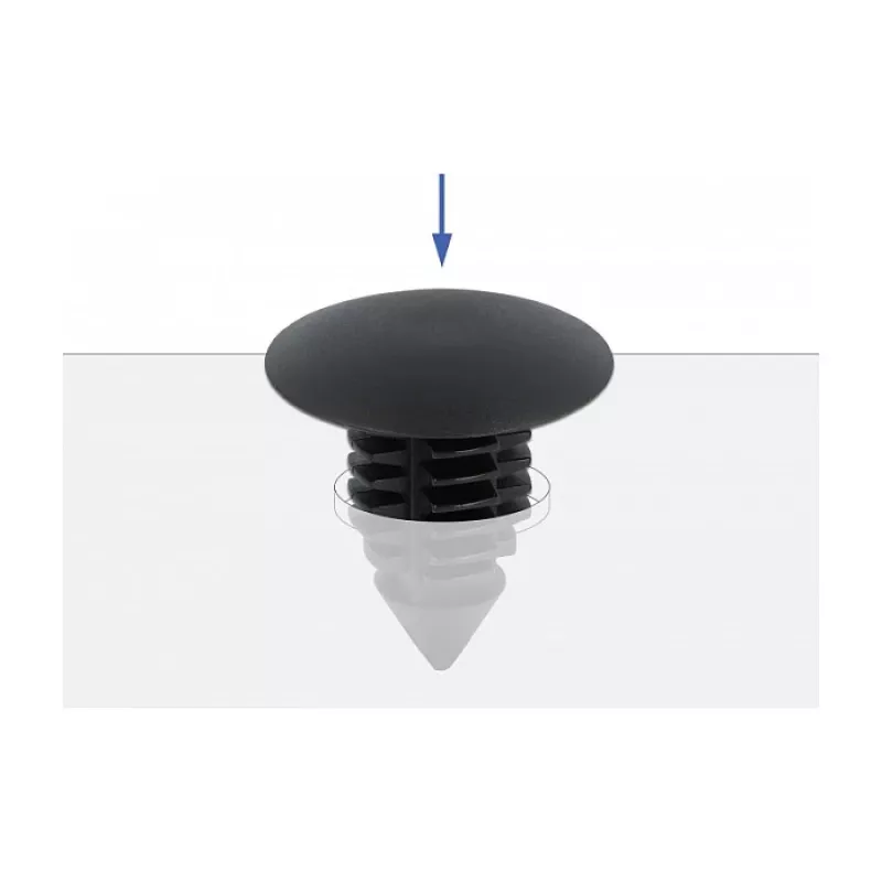 Kerstboomclip DeLOCK 60187 zwart nylon 15mm 14.5mm 10 stuks