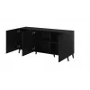 Cama Meble NOVA ladekast 155x40x72 cm, mat zwart
