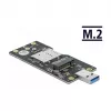 Delock 63166 USB 3.0 Type-A naar M.2 Key B converter met SIM-slot