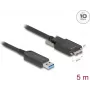Actieve optische kabel DeLOCK 83211 USB Type-A stekker op Micro-B stekker 5 m 10 Gbit/s