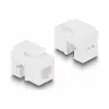 DeLOCK Keystone LSA set RJ45 RJ11 Cat.6 zwart cliphouder
