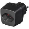 brennenstuhl reisadapter - stopcontactadapter - zwart (1508480)