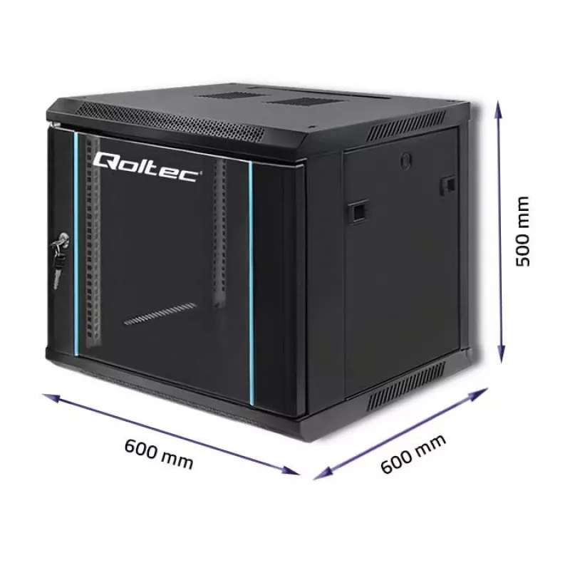 Netwerkkast QOLTEC 9U model 54466 – open frame 9U server-/rackmontagekast