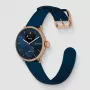 Withings ScanWatch 2 - horloge met ECG, hartslag, SpO2, activiteits- en slaaptracking (38 mm, blauw roségoud)
