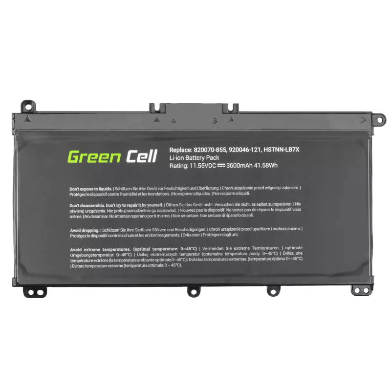 Batterij Green Cell HP145 voor HP Pavilion (LiPo 3600 mAh, 11,55 V, zwart)