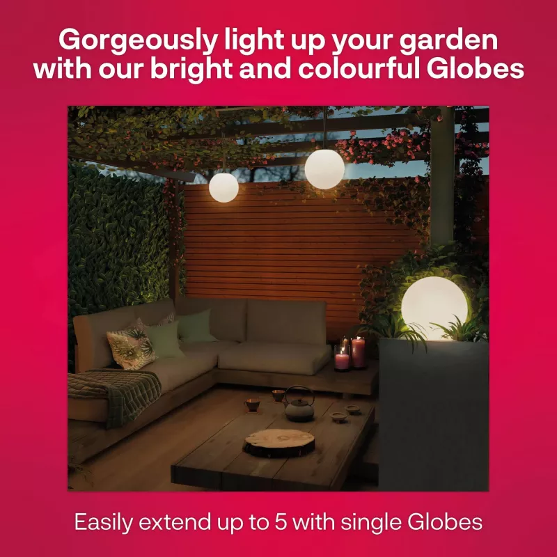 Outdoor Smart Globe Light kleur 3-pack, LED-licht vervangt 33 watt