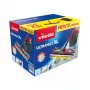 VILEDA wismop Ultramax XL Box — wasbare microvezel-360°-draaikop, opvouwbaar, voor harde vloeren
