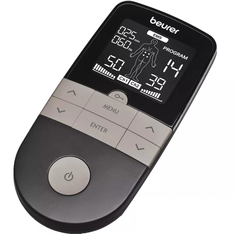 Elektrostimulatie-TENS/EMS-apparaat Beurer EM 1 RELIEF+ (model 60428) antraciet