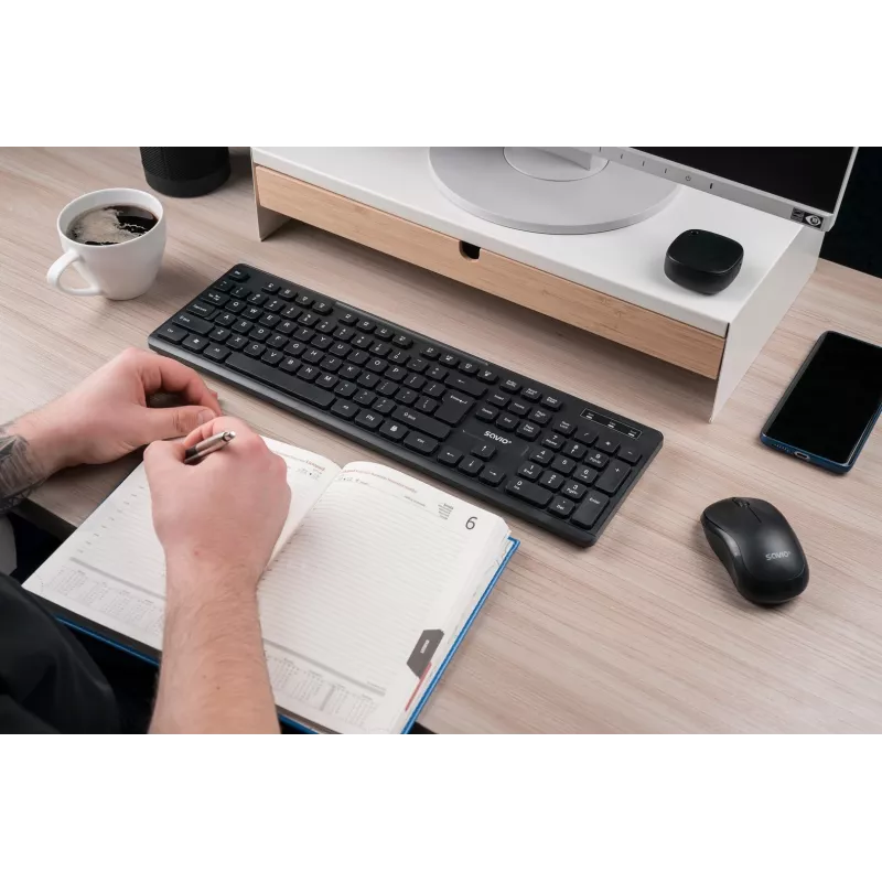 Savio KB-02 toetsenbord home/office USB QWERTY zwart