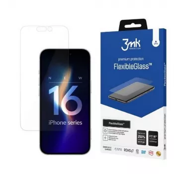 Geharde displayschermbescherming 3MK FlexibleGlass voor iPhone 16 Pro