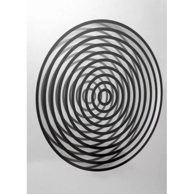 NeXtime klok 3028 OP klok, 16x30,2 cm, wand, glas, zilver