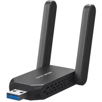 Wi-Fi USB-adapter MERCUSYS MA72XH AX1800 met high-gain antennes, USB-A plug-and-play