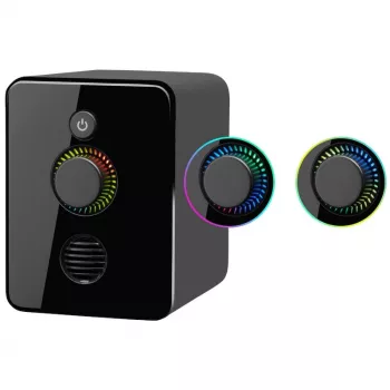2.1 computerluidsprekers DEFENDER V12 11W RMS USB, 3,5 mm, woofer, zwart, 223×115×130 mm