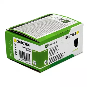 Lexmark 24B7184 toner 1 st. origineel geel