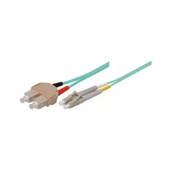 Patchkabel LWL duplex OM3 (multimode, 50/125) LC/SC, LSZH, omkeerbare polariteit, 3 m, Good Connections®