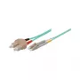Patchkabel LWL duplex OM3 (multimode, 50/125) LC/SC, LSZH, omkeerbare polariteit, 3 m, Good Connections®