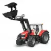 Speelgoedtractor BRUDER Massey Ferguson 7624 met voorlader, rood, voor kinderen vanaf 3 jaar