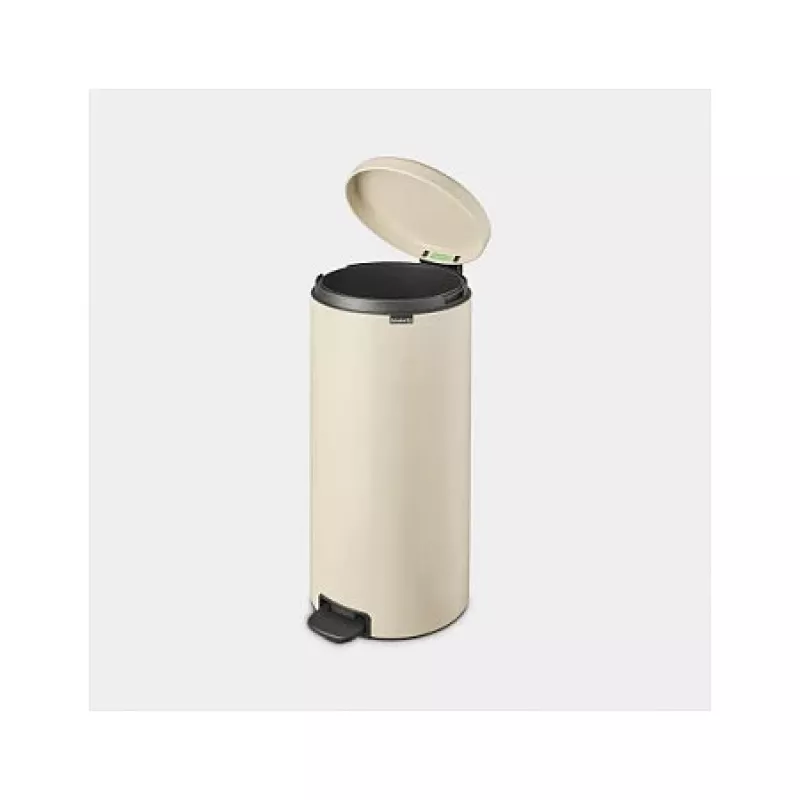 Brabantia NewIcon 30 L ronde beige afvalemmer