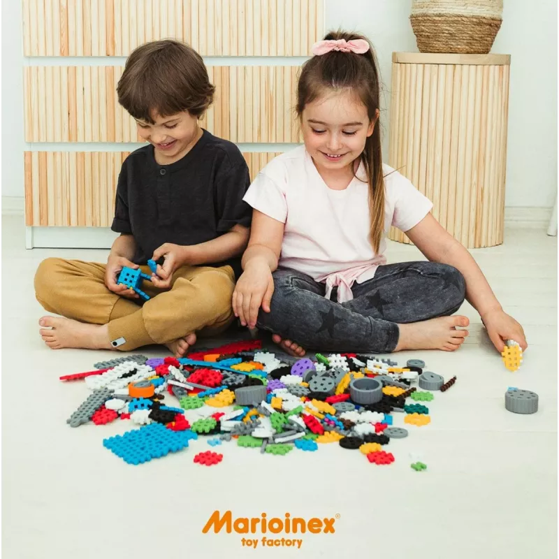 Bouwset Marioinex Mini Waffle Constructor – 141 onderdelen, meerkleurig, voor kinderen vanaf 5 jaar