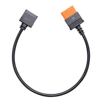 Stroomkabel voor DJI-camera's en -accu's CP.DY.00000045.02, 0,4 m, compatibel met Mavic 3, Air 3, Power 500/1000, zwart/oranje