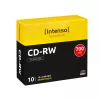 Herschrijfbare CD-RW INTENSO 700 MB / 80 min, 12x, 10-pack, 120 mm (slimcase)