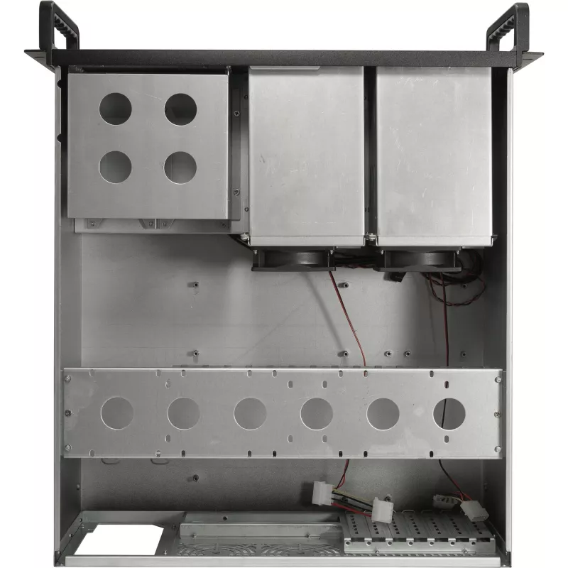 Rackmount-behuizing INTER-TECH IPC 4U-4508 Zwart — 4U server-/pc-chassis, rackmount