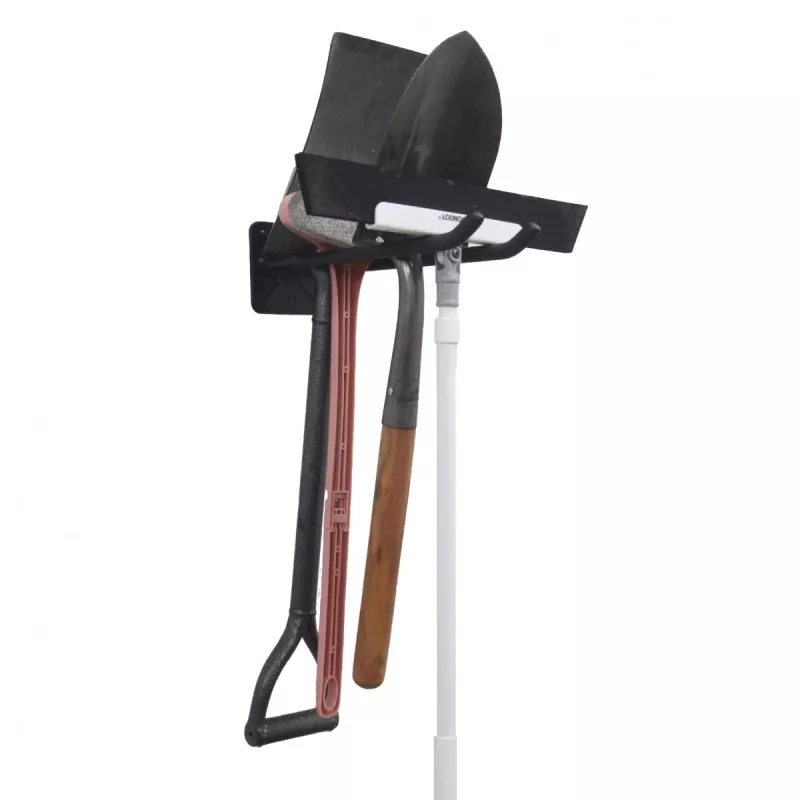 Wandgemonteerde dubbele haken set MACLEAN MC-436 – robuuste staalconstructie, voor gereedschap en opslag