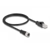 DeLOCK M12-adapterkabel D-gecodeerd 4-polig bus naar RJ45 stekker 50 cm