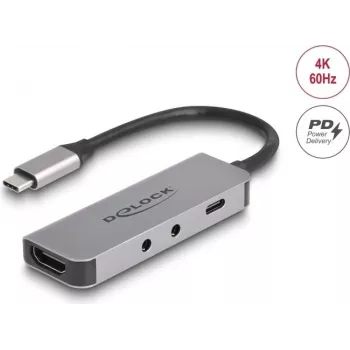 DeLOCK 61064 USB-hub Type-C 3.2 Gen 1 HDMI 3840x2160 60Hz