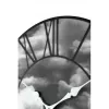 NeXtime klok 3037 Clouds, Ø39 cm, wand, zwart