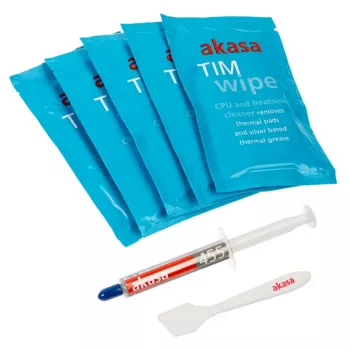 Akasa TIM Wipe Kit reinigingsdoekjes + warmtegeleidingspasta