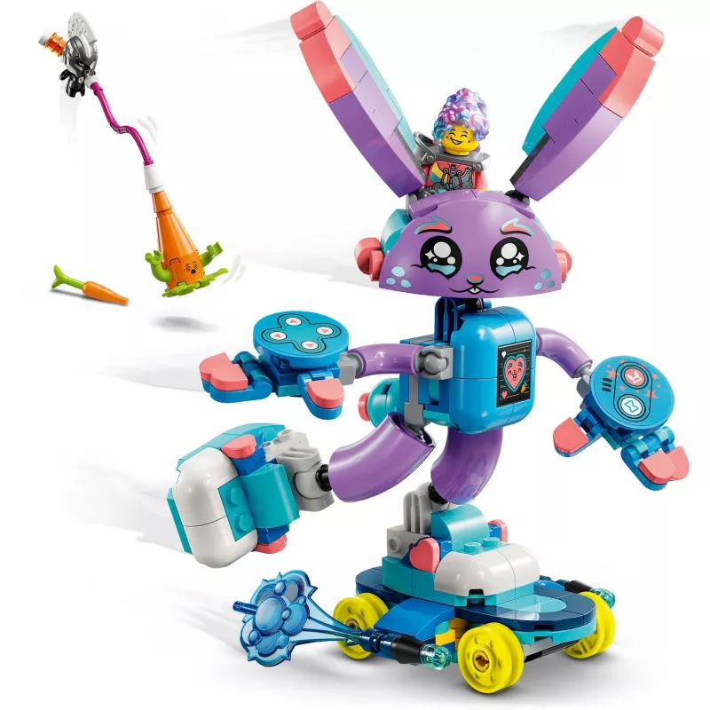 LEGO bouwset LEGO 71490 Dreamzz Izzie en Bunchurro Gaming Bunny – karakter-speelset