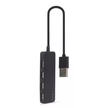 USB 2.0 hub Gembird UHB-U2P4-06 — 4 poorten, compacte USB-uitbreiding