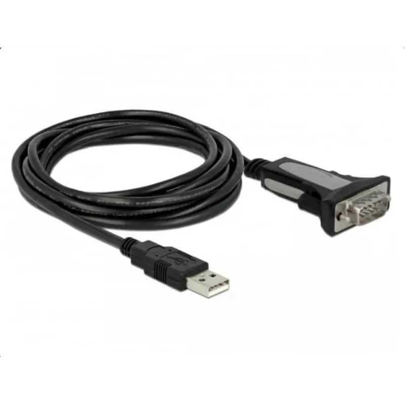DELOCK Adapter USB 2.0 Type-A naar 1 x Serieel RS-232 DB9 3 m