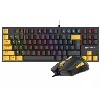 Tracer HORNET 87 toetsenbord muis inbegrepen gaming USB QWERTY Engels zwart, geel