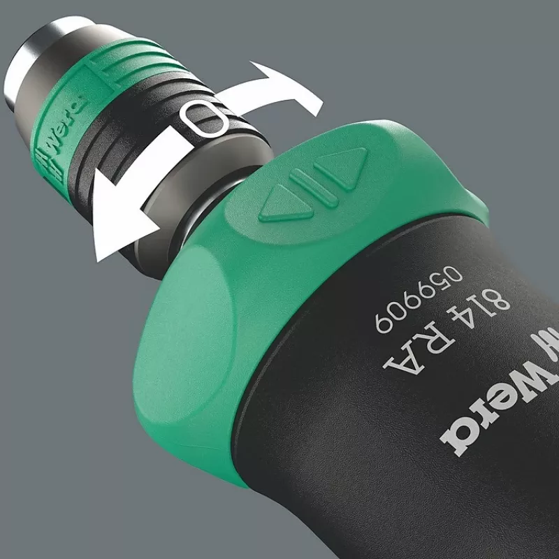 Multibit-schroevendraaier Wera Kraftform Kompakt Pistol RA-R 1 7 stuks