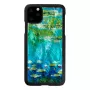 Telefoonhoesje iKins voor iPhone 11 Pro Max – waterlelie-design, zwart