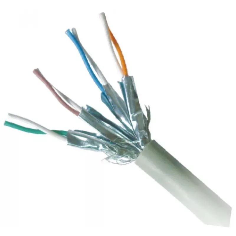 Netwerkkabel GEMBIRD Cat6a RJ-45 naar RJ-45 S/FTP 10 m LSZH, massief koper, grijs