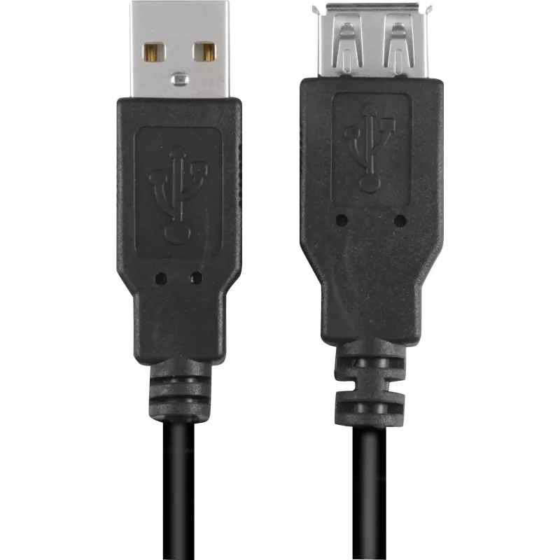 USB-kabel Sharkoon USB 2.0 0,5 m zwart