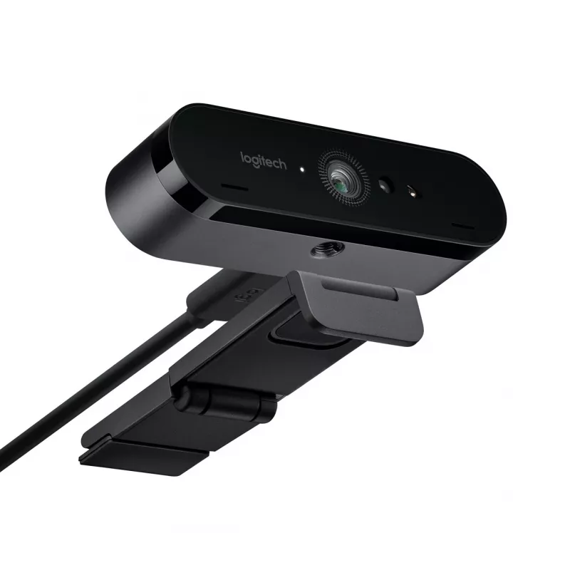 Logitech BRIO 4K Ultra HD Pro webcam 960-001106, 4096x2160, HDR, RightLight 3, 5x digitale zoom, autofocus, USB 3.0 (USB-C), zwart