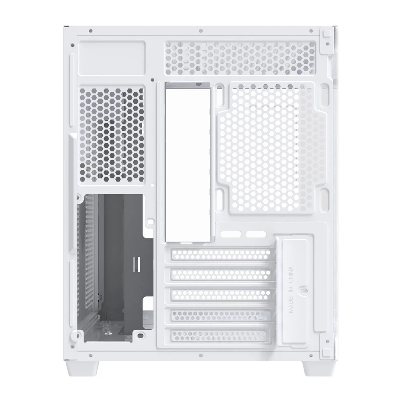 Computerbehuizing DarkFlash B275 (wit) midi-tower ATX-compatibel, front-I/O, gehard glas