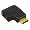 HDMI-koppeladapter LOGILINK AH0008 — HDMI naar HDMI, zwart, vergulde contacten