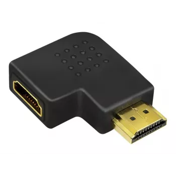 HDMI-koppeladapter LOGILINK AH0008 — HDMI naar HDMI, zwart, vergulde contacten