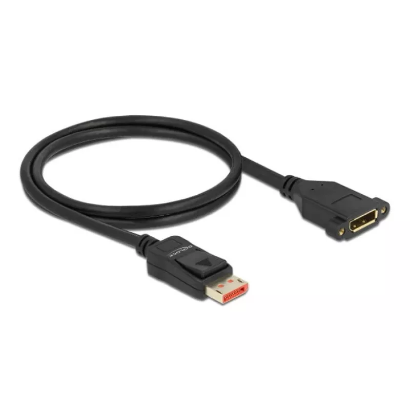 DisplayPort-verlengkabel paneelmontage DeLOCK 87095 8K 60 Hz 1 m