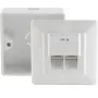 Netwerkdoos RJ-45 wit ShiverPeaks BS74251-SET