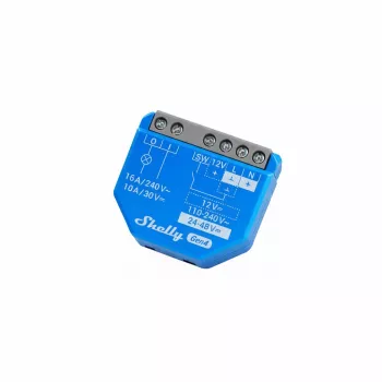 Relais Shelly 1 Gen4 — compacte smart-relais van Shelly met WLAN, Matter, Zigbee, Bluetooth, max. 16A