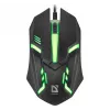 Bedrade optische muis DEFENDER CYBER MB-560L — dubbelhandig, 1200 DPI, USB Type-A, 2 knoppen, zwart